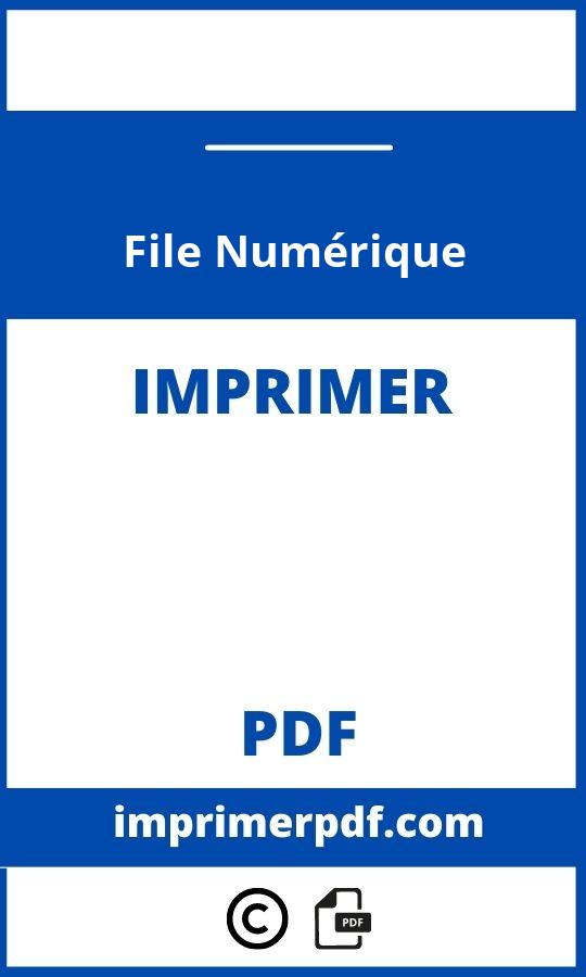 File Numérique À Imprimer